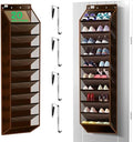 Kotkn 10 Tier Over The Door Organizer - Heavy Duty Hanging Storage Rack with Sturdy Oxford Fabric, Holds 20+ Pairs of Footwear, Boots & Sneakers, Saves 50% Closet Space (Dark Curry) by Unknown