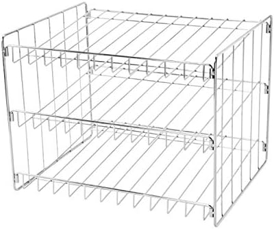 Kitchen Details 3 Tier Can Organizer | Chrome Steel Canned Food Storage Rack | Holds 36 Cans | Space-Saving Pantry & Cabinet Storage Solution | Easy Access to Canned Goods | Freestanding Design - Image 3