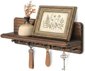 Rebee Vision Key Holder Wall Mount for Home Office Rustic Wall Decor, Brown by REBEEVISION