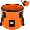 Collapsible Bucket with Handle, 3.2 Gallon Foldable Car Wash Bucket Cleaning Bucket for Fishing, Camping, Gardening, Storage, Portable Wash Basin for RV Household Essentials & Outdoor Supplies by BIDFUL