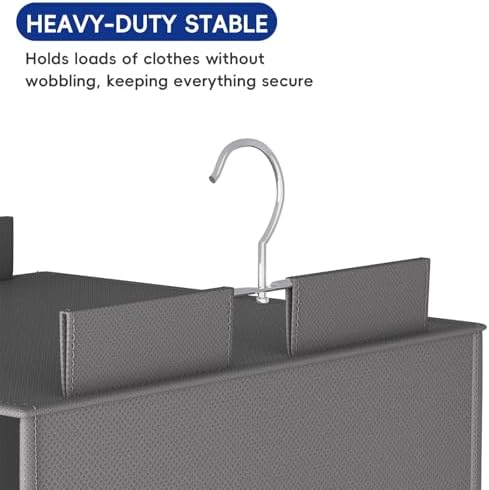 Weekly Hanging Closet Organizer for Kids, 6-Shelf Clothes Storage with Labeled Days of The Week Monday Through Friday, Weekday and Weekend, Days of The Week Clothes Organizer - Image 6