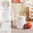 Artfeel Laundry Basket,Woven Cotton Rope Laundry Hamper,40L for Decorative Storage of Dirty Clothes,Toys and Blankets in Bathroom,Baby Room and Living Room - Image 6