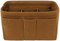 ZTUJO Purse Organizer Insert, Felt Bag Organizer For Handbag Purse Organizer,13 Colors, 6 Size (Large, Light Coffee) by ZTUJO