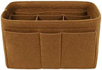 ZTUJO Purse Organizer Insert, Felt Bag Organizer For Handbag Purse Organizer,13 Colors, 6 Size (Large, Light Coffee) by ZTUJO