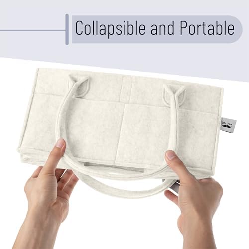 Mr. Pen- Baby Diaper Caddy Organizer, Beige, Medium - Image 6
