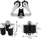 3-H Broom Holder Wall Mount 30 Pack, Stainless Steel Mop Hanger with Screws - Image 6