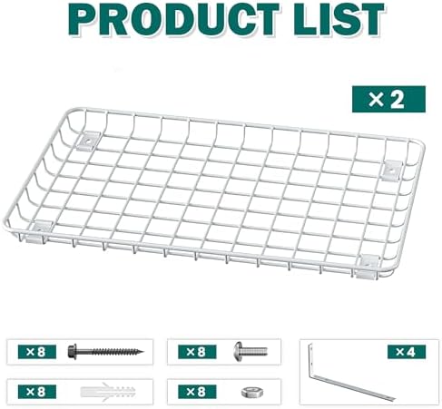 EVERHANGER Garage Wall Shelves 12x18 Inch, Wall Mounted Storage Shelf - Image 3