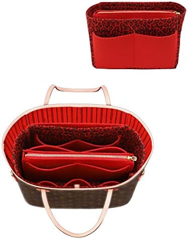 LEXSION Felt Purse Organizer Insert, Tote Bag Shaper Dividers with 5 Sizes by LEXSION