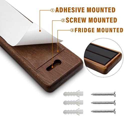 HOSHANHO Magnetic Knife Strips, Magnetic Knife Holder for Wall 16 Inch - Image 3