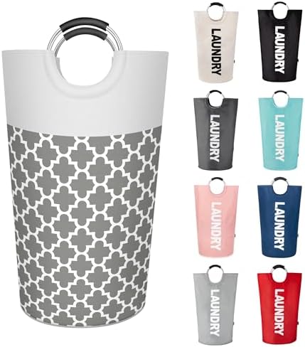 Caroeas 90L Light Laundry Basket (13 Colors), Waterproof Laundry Hamper, Laundry Bag with Padded Handles, Clothes Hamper, Collapsible Laundry Basket Easy Storage by Caroeas