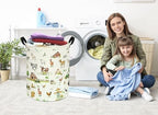 Collapsible Kids Laundry Basket Clothes Hamper, Foldable Storage Organizer Bin, Toy Clothes Storage with Handles for Boys Girls Bedroom, Room Decor Farm - Image 3