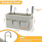 Lilithye Bedside Caddy, Bedside Storage Bag Hanging Organizer for Bunk Bed - Image 3