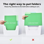 YOHOM Adhesive File Holder Plastic Document Folder Door No Drilling Mount Mail Magazine Organizer A4 Filing Envelopes Folder, Office Wall Mount Single Pocket (WHITE, 3 PCS) - Image 3