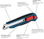 BOSCH H11-12100-1 18mm Snap-Off Utility Knife | Soft Grip, Slider Mechanism, and Integrated Blade Snap - Image 2