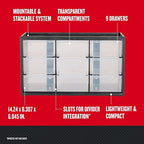 CRAFTSMAN Storage Organizer Bin System, 9 Compartment, Plastic (CMST40709) (Pack of 2) - Image 2