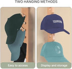 2 Pack Beech Wood Hat Rack for Wall – 10 Hooks Baseball Cap Organizer | Vertical Hats Hooks & Display Holder Storage for Entryway, Bedroom | Durable Wall-Mounted Hat Hanger | Ideal Gift - Image 6