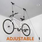 Wallmaster Ceiling Bike Hanger, Bicycle Lift Hoist Pulley System for Garage - Image 5