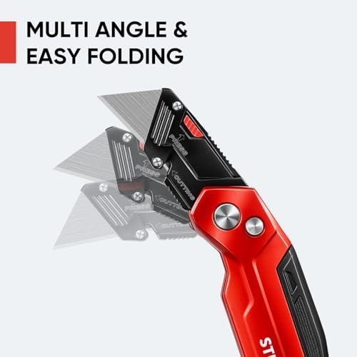STEELITE Utility Knife 2-Pack, SK5 Heavy Duty Retractable Box Cutter Metal - Image 4