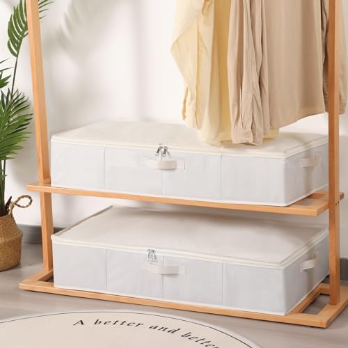 Underbed Storage Organizers,Beige,3 Pack,31.5x15.7x5.9 Inch - Image 6