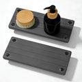 2PCS Instant Dry Sink Caddy for Bathroom Counter, Durable Kitchen Sink Organizer, Diatomite Stone Drying Tray, Upgrade Water Absorbing Stone Tray for Sink, Anti-Slip Stone Soap Tray -Dark Gray by Unknown