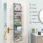 Over Door Organizer Hanging Storage 5 Shelf Clear Pockets Pantry Closet - Image 6