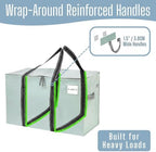 VENO 10 Pack Heavy Duty Moving Bags, Extra Large Storage Bags with Reinforced Handles & Strong Zippers, Foldable & Reusable Moving Box Alternative for Clothes & Dorm Storage - Image 2
