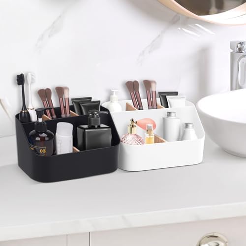 Ayswupt Electric Toothbrush Holders for Bathrooms,White Tooth Brushing Holder,Kids Toothpaste Holder with Dividers,Bathroom Countertop Organizer,Tooth Brush Storage Caddy for Sink Vanity Office - Image 5