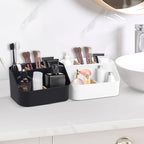 Ayswupt Electric Toothbrush Holders for Bathrooms,Black Tooth Brushing Holder,Toothpaste Organizer with Dividers,Bathroom Countertop Accessories Storage,Toothbrush Stand for Vanity Office Sink - Image 4
