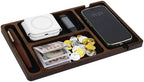 MultiBey Acacia Wood Valet Tray for Men Women, Nightstand Desk Organizer by MultiBey