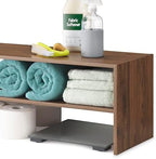 Whitmor Wood Stackable 2-Shelf Shoe Rack, Walnut, 31 inches，2 Pack - Image 6