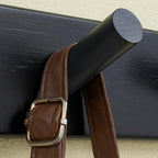 SKOLOO Coat Rack Wall Mount 17 inch, 5 Hooks, Bamboo, Shaker Style, Black - Image 5