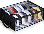 AOODA Wide Hat Storage for Baseball Caps, Large Capacity Hat Organizer for Closet Cap Holder Holds up to 40 Snapbacks, Black by AOODA