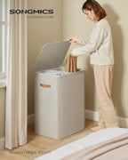 SONGMICS Laundry Basket, 170L Laundry Hamper with Lid, 2 Removable Bags - Image 2