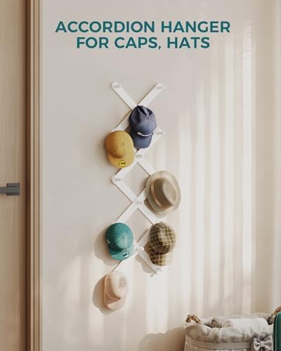 OROPY Accordion Wall Hanger with 14 Pegs, Expandable Wooden Coat & Hat Rack - Image 5