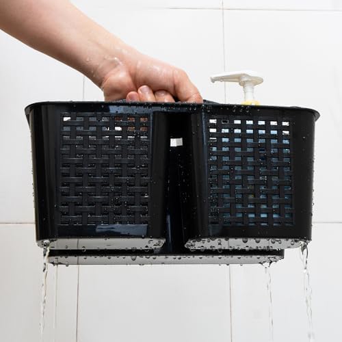Tiawudi Portable Shower Caddy, Caddy Organizer with Handle, Plastic Shower Basket Hold Soap, Shampoo, Hair Supplies and Beauty Products, Cleaning Supplies Organizer for Home, Dorm, Shelf and Cabinet - Image 4