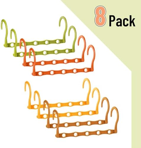Mr. Pen- Space Saving Hangers, 8 pcs, 360° Rotating Hooks | Magic Cascading Hanger Organizer with 5 Enclosed Slots, Closet Organizers and Storage for Clothes - Image 2