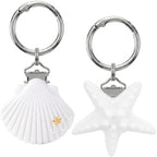 Hat Clip for Travel on Bag Resin Seashell Starfish Hands Free - Image 7
