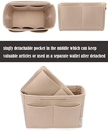 LEXSION Felt Purse Organizer Insert, Tote Bag Shaper Dividers with 5 Sizes - Image 2
