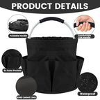 Cleaning Caddy with Handle, 17L Cleaning Supplies Organizer (Black) - Image 5