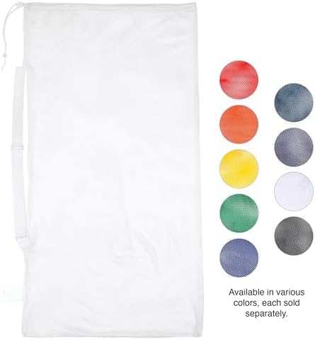 Champion Sports Mesh Equipment Bag – Heavy-Duty Nylon Drawstring Bag with Lock & ID Tag, Breathable Storage Sack for Balls, Swim Gear, Laundry & Toys, Multiple Sizes & Colors - Image 3
