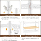 Golpart Laundry Organizer Shelves Over the Washer and Dryer Storage Shelf - Image 6
