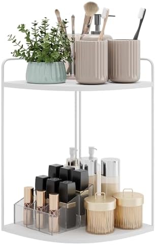 Bathroom Counter Organizer, Vanity & Makeup Countertop Organizer by ForestAngle
