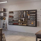 Duzzy Slatwall Panel, 4' H x 8' W PVC Slat Wall Paneling for Garage Storage - Image 2