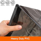 Vieshful Grey 40L Clear Clothes Storage Bag with Zipper 5 Pack Colorful Clothes Organizer Vinyl Storage Bag for Comforter, Blanket, Bedding, Duvet, Transparent Moving Totes, Grey - Image 3