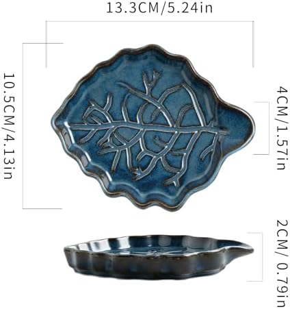 Ceramic Leaf Ring Dish, Trinket Tray with Gift Box - Image 2