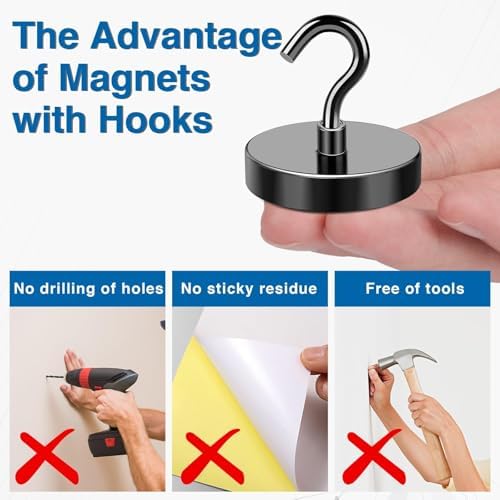 LOVIMAG Magnetic Hooks for Cruise Essentials 2026 Cabins Door 25 P - 170LBS - Image 5