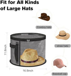 Extra-Large Clear Hat Storage Box, Ideal for Travel and Wardrobes - Image 3