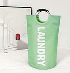 Large Laundry Basket, Laundry Hamper Bag with Handles, 115L Green - Image 4