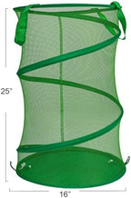 Household Essentials Pop-Up Mesh Laundry Hamper, Green - Image 2