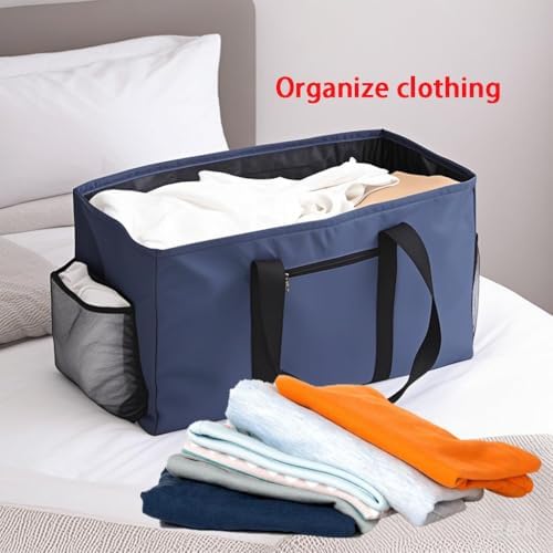 Extra Large Utility Tote Bag - Reusable Grocery Bags Foldable Heavy Duty - Image 3
